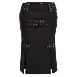 Alessandra Rich Women's Lace-Up Skirt